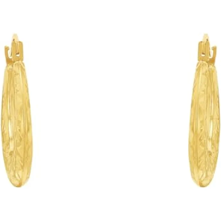 Amor Creolen Damen Ohrschmuck, 1,9 cm, aus 375er Gold mit Bügelverschluss, in Schmuck Geschenk Box – Bild 2