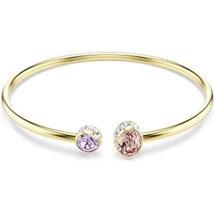 Swarovski Chroma Armreif, Mehrfarbige Kristalle mit Goldlegierungsschicht – Bild 1