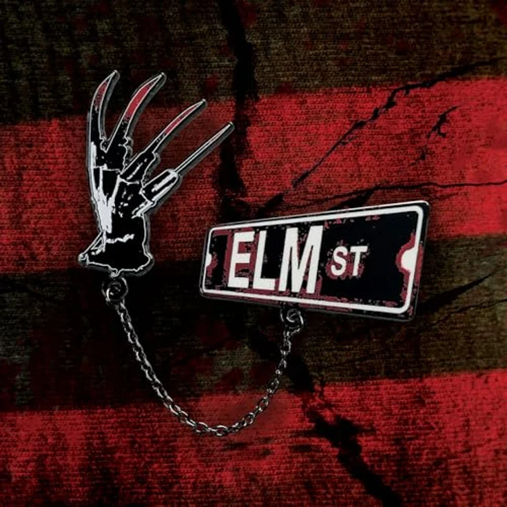 FaNaTtik A Nightmare on Elm Street Pin Badge Set, Limited Edition mit 2 nummerierten Emaille-Pins und Metallkette, offizielles Freddy Krueger Collectible – Bild 4