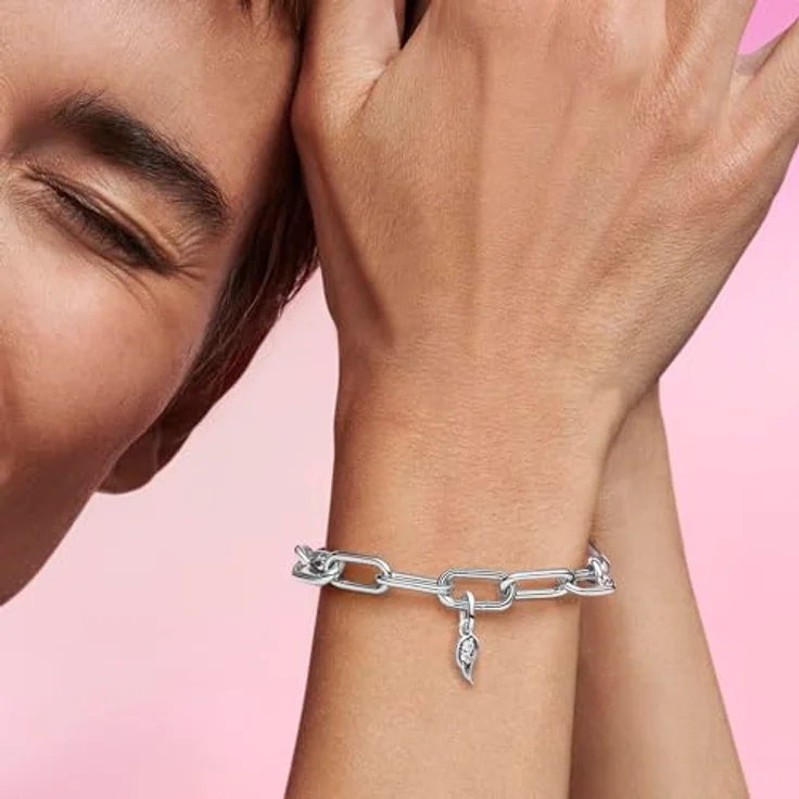 PANDORA ME Funkelnder Engelsflügel Mini-Charm-Anhänger, aus Sterling Silber mit Cubik Zirkonia, kompatibel mit ME und Moments Armbändern, 793041C01 – Bild 4