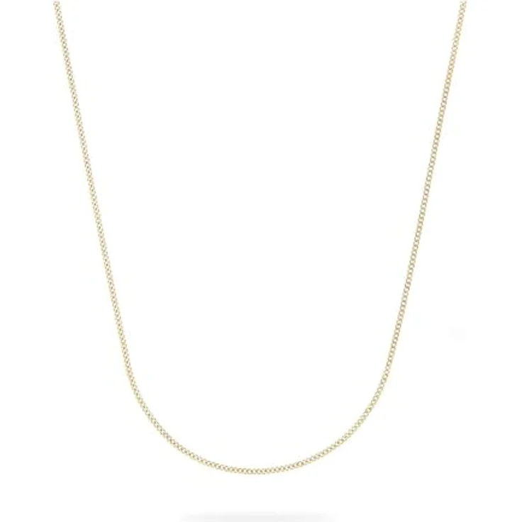 FAVS Damen-Halskette 375er Gelbgold und Weißgold, 40 cm, eleganter Schmuck – Bild 1