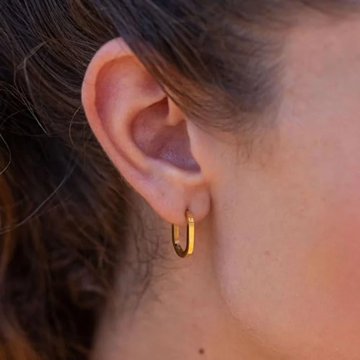 Purelei® Elegante Charm Ohrringe, 18K vergoldet, Edelstahl, vielseitig kombinierbar für jeden Anlass, gold – Bild 2