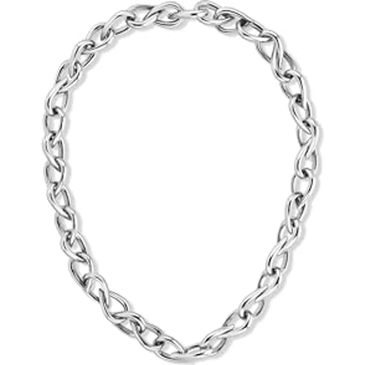 Calvin Klein Sculptured Drops, Damen-Halskette aus poliertem Edelstahl, 508 mm, mit verstellbarem Infinity-Verschluss