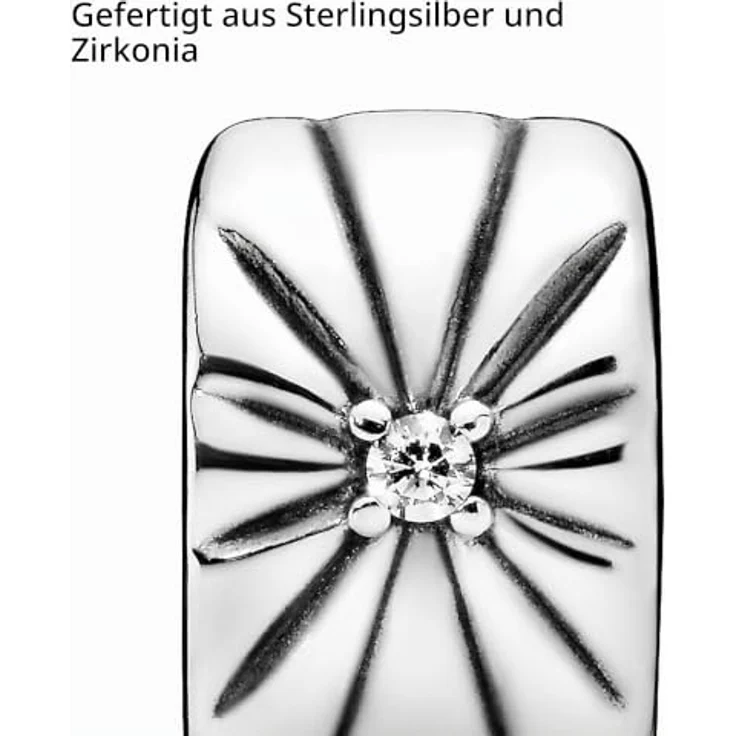 Pandora Charm Moments Funkelnder Sonnenstrahl Clip 798614C01, Charm-Anhänger mit funkelndem Design – Bild 4