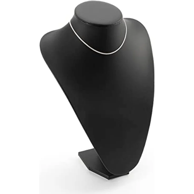 NKlaus Silberkette Damen, STERLING SILBER 925, 2,10mm Breite, 36cm, klassisches Panzerdesign, leicht und langlebig – Bild 3