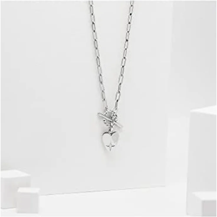 Guido Maria Kretschmer Damen-Halskette 925er Silber, 1 Diamant, Länge 45 cm, Stärke 2 mm, Silber – Bild 3