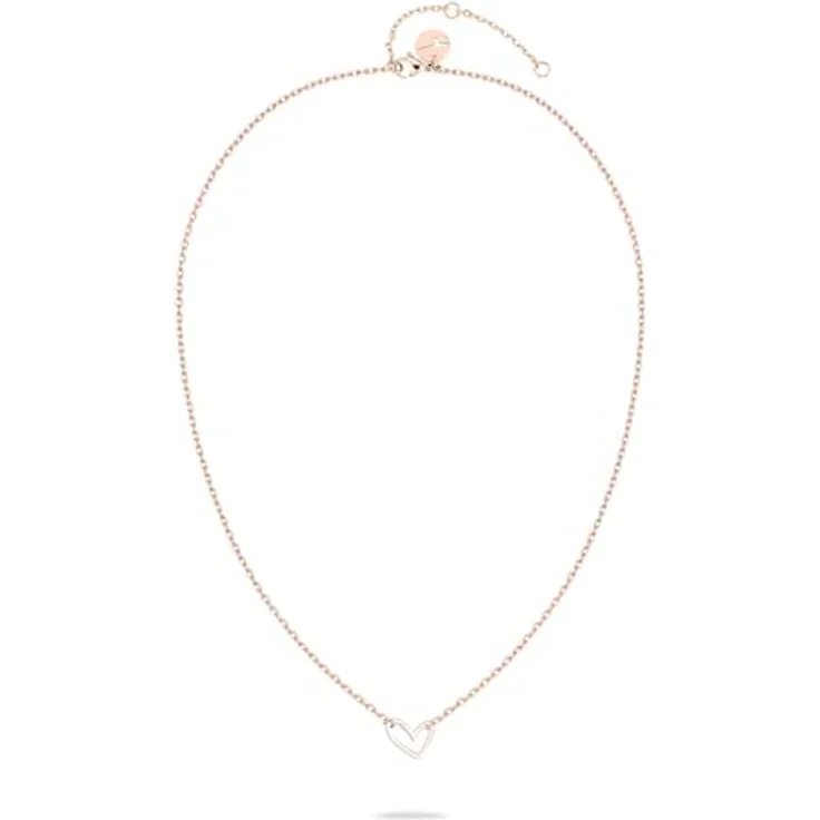 Tamaris Halskette mit Herzanhänger TJ-0573-N-45, Edelstahl IP Roségold, 45 cm, Karabinerverschluss – Bild 2