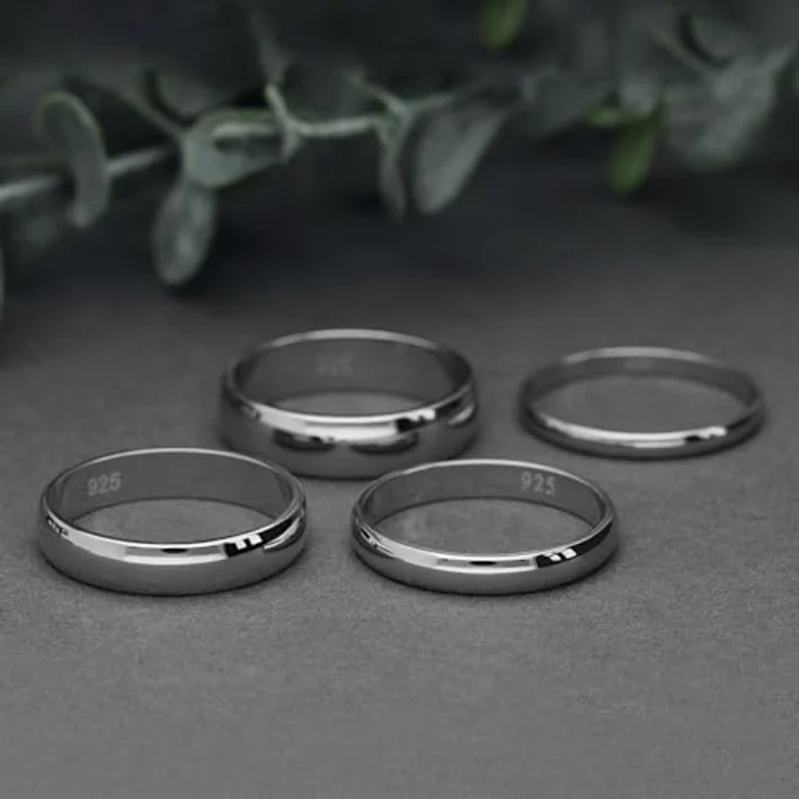 Treuheld® 925 Silber Ring, Größe 62 (22), Breite 5mm, glänzend, Ehering für Damen & Herren, Hochzeit, Verlobung, Geburtstag – Bild 4