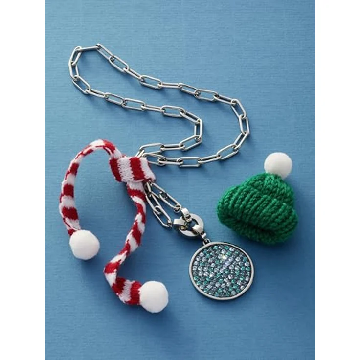 LEONARDO HOME Clip & Mix Estrella Halskette, Paperclip-Kette aus silbernem Edelstahl im Chunky-Look, 45 cm, Damen Schmuck, Geschenkidee, 019746 – Bild 4