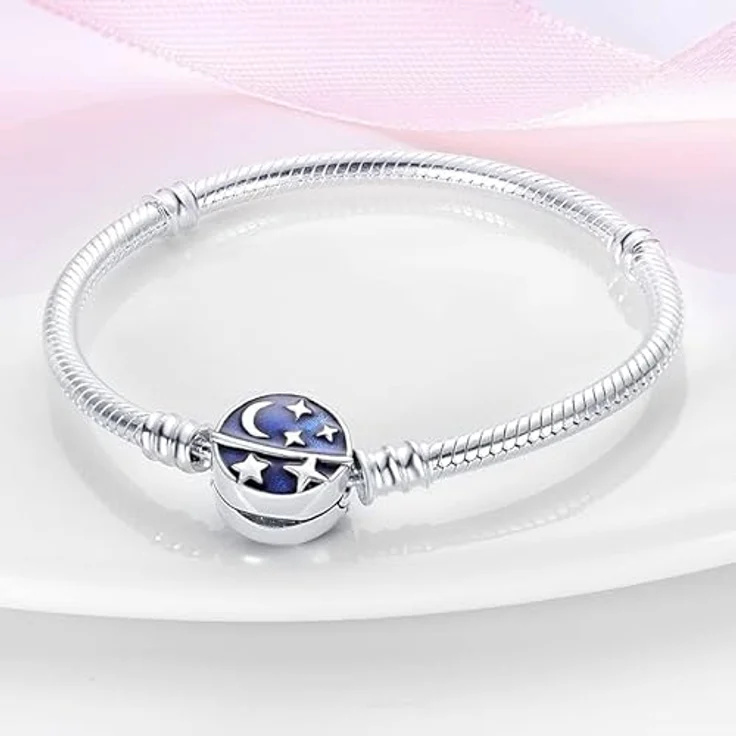 TINSLO Damen Armband 925 Sterling Silber, Herzverschluss Schlangen Gliederarmband für empfindliche Haut, perfektes Geschenk für Frauen und Mädchen – Bild 4