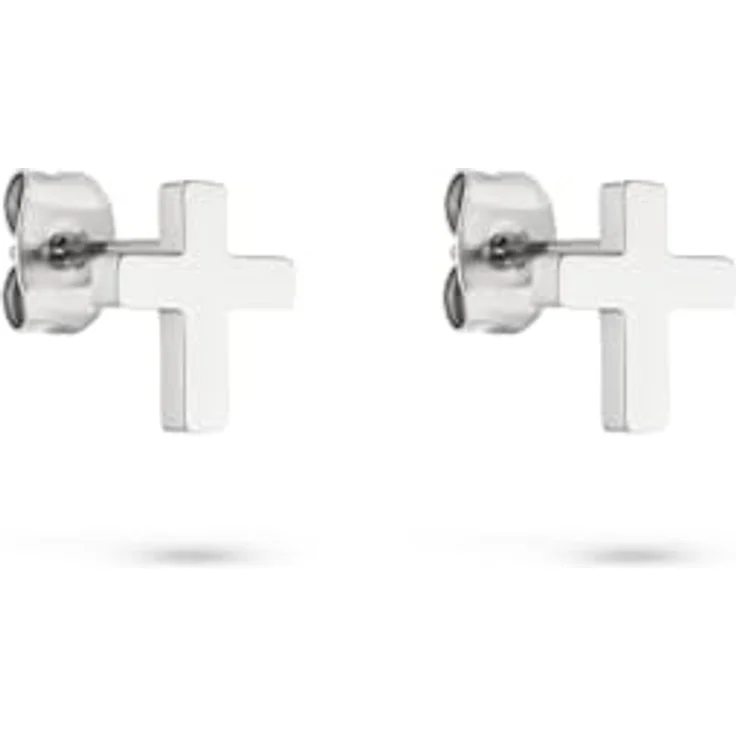 s.Oliver Ohrring - Elegante Ohrstecker aus poliertem Edelstahl, silber, wasserfest & hautfreundlich, 10 mm – Bild 1