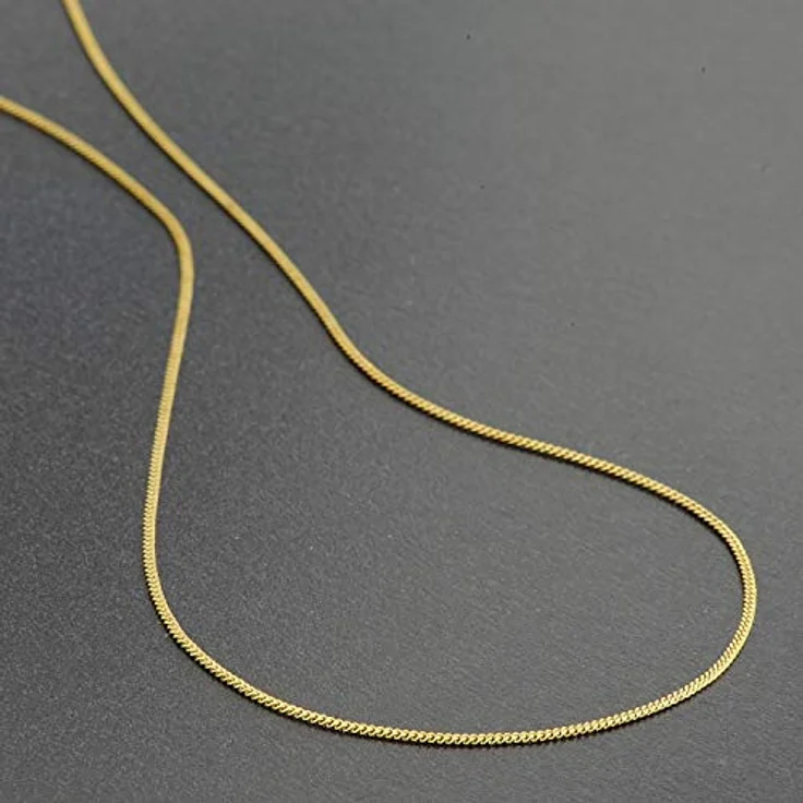 trendor Feine Panzerkette 333 Gold 0,8 mm, elegante Halskette in 36 cm, Geschenkidee aus Echtgold, Längen 38-60 cm – Bild 4
