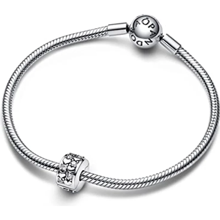 PANDORA Unendlichkeit Herzen Clip-Charm aus Sterling Silber mit Zirkonia, kompatibel mit PANDORA Moments Armbändern – Bild 4