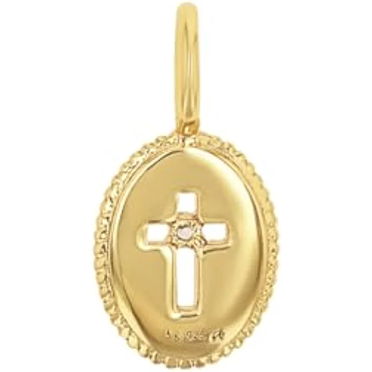 Amor Motivanhänger "Kreuz", 925 Sterling Silber Damen Anhänger mit Zirkonia, 1,2 cm, Weiß, Geschenk Box, 2039033 – Bild 2