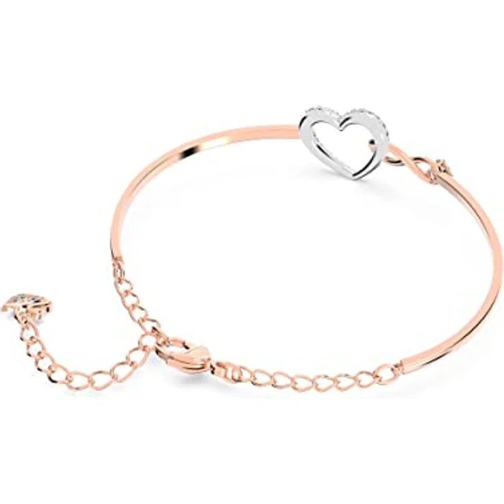 Swarovski Swa Infinity 5518869, Armreif aus Metall mit Swarovski-Kristallen, Karabinerverschluss, Länge 5,9 cm, Breite 4,5 cm – Bild 4