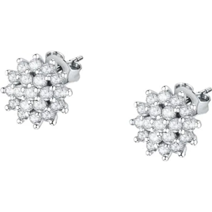 CHRIST Ohrstecker 89080657, rhodiniertes, recyceltes Silber 925 mit praktischem Steckverschluss