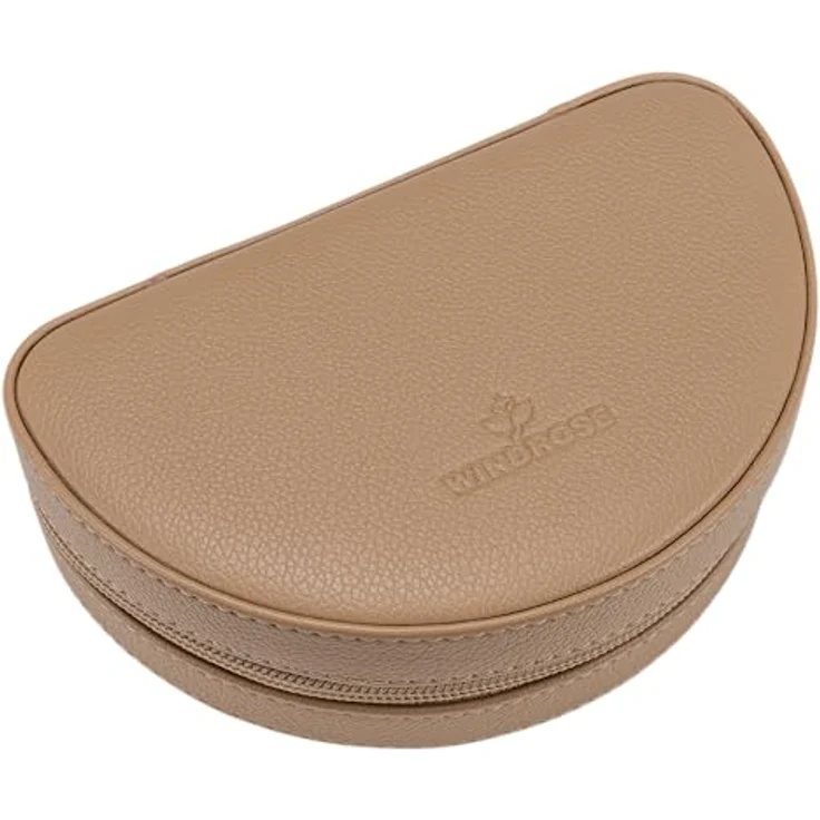 Windrose Kleines RV-Schmucketui Marvella, elegantes Accessoire in camel aus hochwertiger Lederoptik – Bild 2