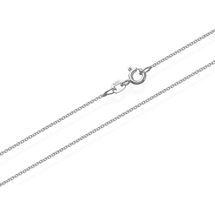 NKlaus 65cm Ankerkette 925 Silber, filigrane Halskette mit 1,1mm Breite, 2,4g, elegantes Collier für Damen – Bild 5