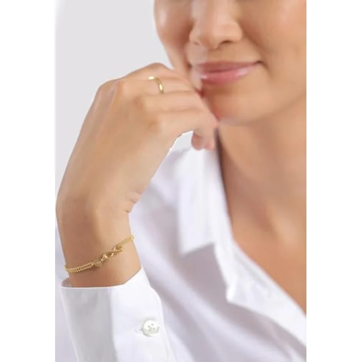 Elli Armband Damen Herz Liebe Unendlichkeit Infinity, 925 Sterling Silber, handgefertigt und anlaufgeschützt – Bild 5