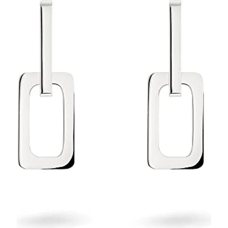 LIEBESKIND BERLIN Damen Ohrringe – Edelstahl Ohrhänger mit Link-Chain Details, 1,5-3 cm, modern und alltagstauglich – Bild 3