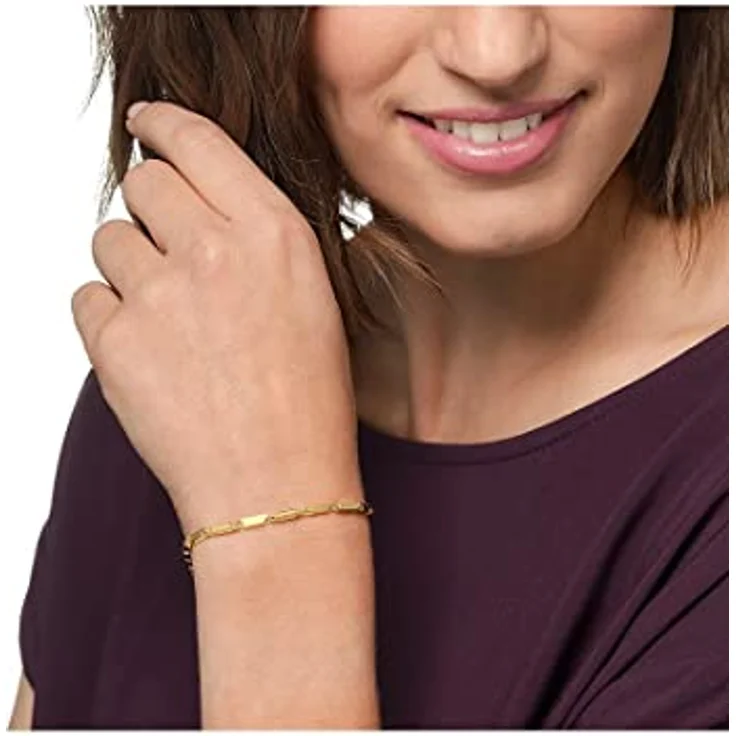 CHRIST Damen-Armband 585er Gelbgold, 20,5 cm, zeitloser Klassiker in Gold – Bild 3