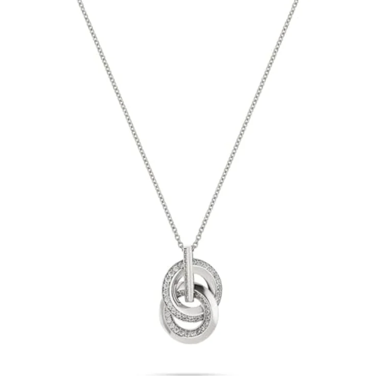 JETTE Damen-Kette, 925er Silber mit recyceltem Zirkonia, One Size – Bild 1