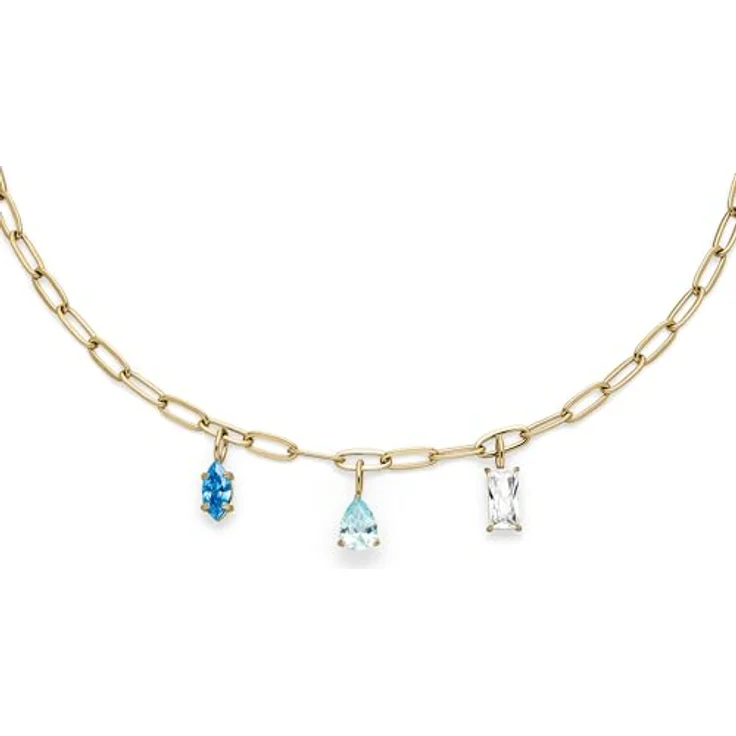 s.Oliver Bracelet, elegantes Armband aus poliertem Edelstahl, gold, verstellbare Gliederkette bis 21 cm, wasserfest & hautfreundlich – Bild 3