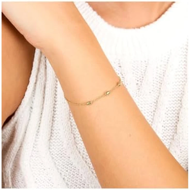CHRIST Damen-Armband 585er Gelbgold, zeitloses Schmuckstück, One Size, 89192839 – Bild 4