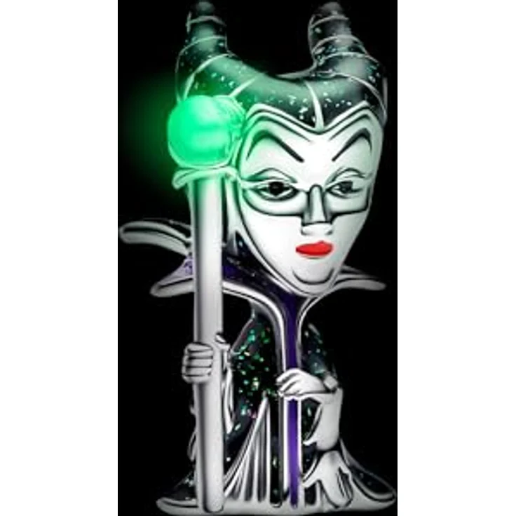PANDORA Moments Disney Villains Maleficent Charm, Sterling Silber mit Emaille und leuchtendem Zepter, kompatibel mit Moments Armbändern, 793423C01 – Bild 4
