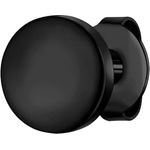 True Rebels Herren Ohrstecker, Edelstahl schwarz, 7,9 mm mit Steckverschluss, kratzfest und wassertauglich