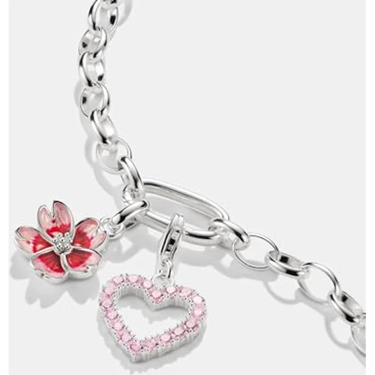 THOMAS SABO Charm-Anhänger Kirschblüte Connect, 925er Sterlingsilber mit Kaltemail – Bild 5