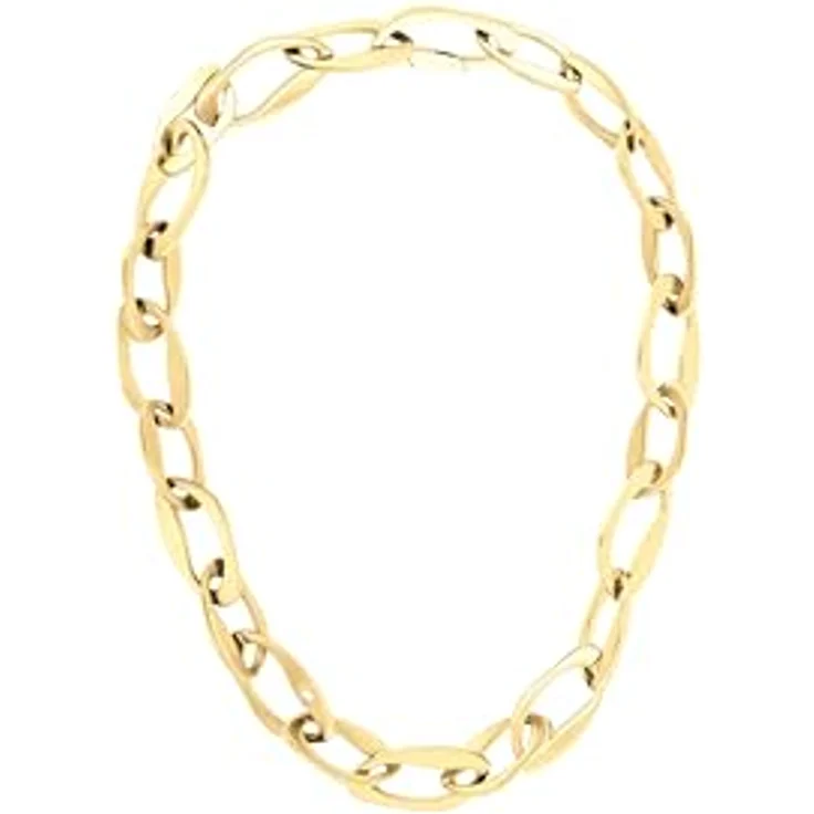 Calvin Klein Gliederhalskette Damen Kollektion HARMONIOUS CONNECTION, Edelstahl goldplattiert mit Kristallen, 429,26 mm + 50,8 mm Verlängerung – Bild 1