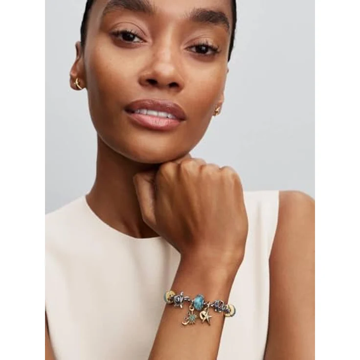 Pandora Charm-Einhänger 764684C01, Vergoldet, Krabbe mit Zirkonia, maritimes Design – Bild 5
