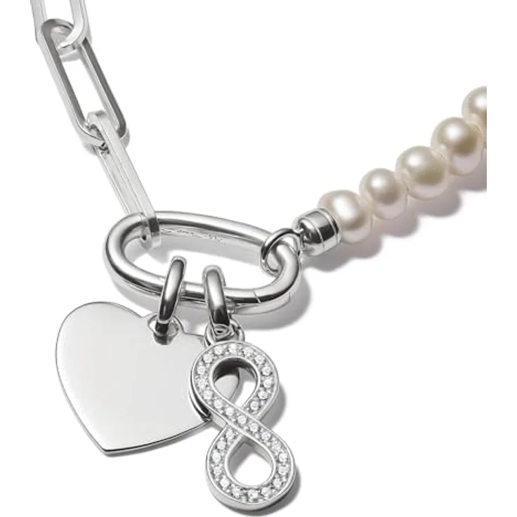 Thomas Sabo Charm Club Connect Charm-Anhänger Herz aus recyceltem 925 Silber mit filigraner Öse, CC1272-001-21 – Bild 2