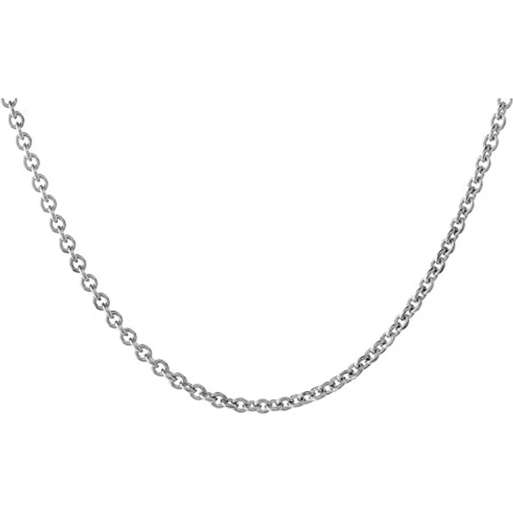 trendor Kette ohne Anhänger 64031, Rundanker-Ankerkette 925 Sterlingsilber rhodiniert, Stärke 1,5 mm – Bild 2