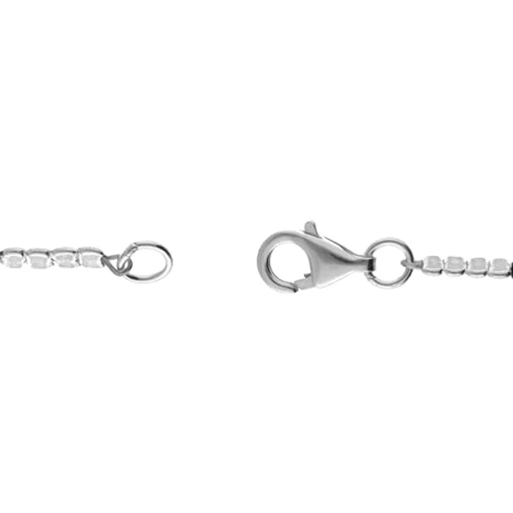 Lebensquelle Plus Malachit Kette 2 mm facettiert, 925 Silber, 45 cm, handgefertigt, Edelstein Damen – Bild 3