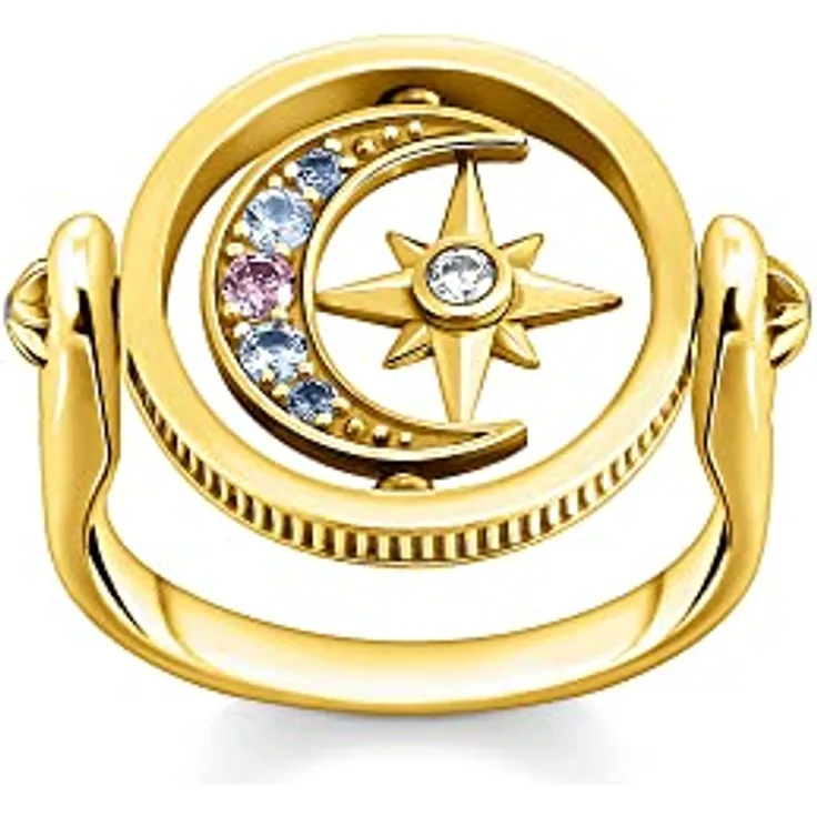 THOMAS SABO Damenring 52, 925er Silber, elegantes Accessoire für jeden Anlass
