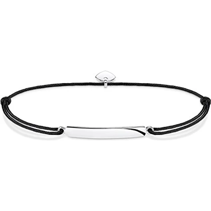 THOMAS SABO Armband Little Secret, 925 Sterlingsilber und Nylon, klassisches Design für Damen