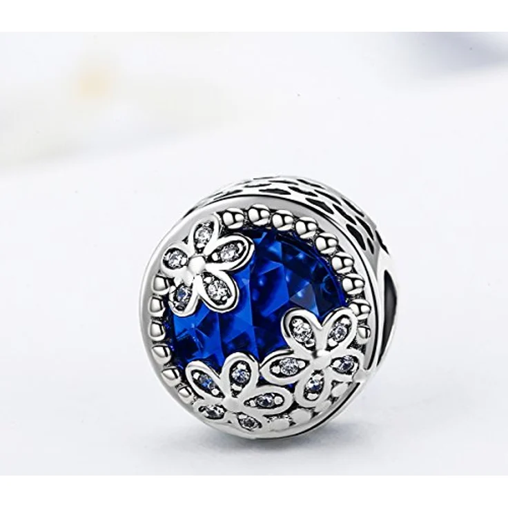 NINGAN Lovebeads Charm-Perle 925er-Sterlingsilber mit Zirkonia, transparent, für europäische Armbänder geeignet – Bild 3