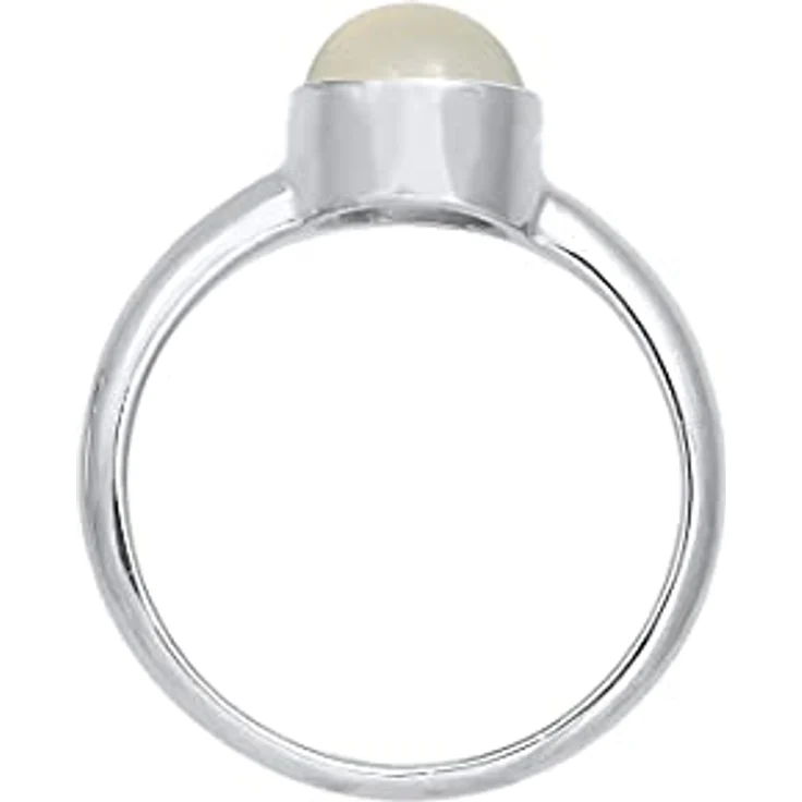 Elli Ring Damen Elegant mit Mondstein, 925 Sterling Silber, handgefertigt, anlaufgeschützt – Bild 3