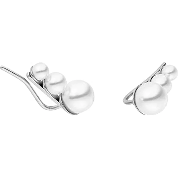 Purelei Finesse Ohrringe, Silber – Damenohrringe aus Edelstahl mit eleganten Perlen, wasserfest für individuelles Styling – Bild 1