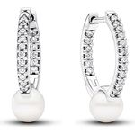 Pandora Creolen Timeless 293171C01, klassische Ohrringe aus Sterling-Silber
