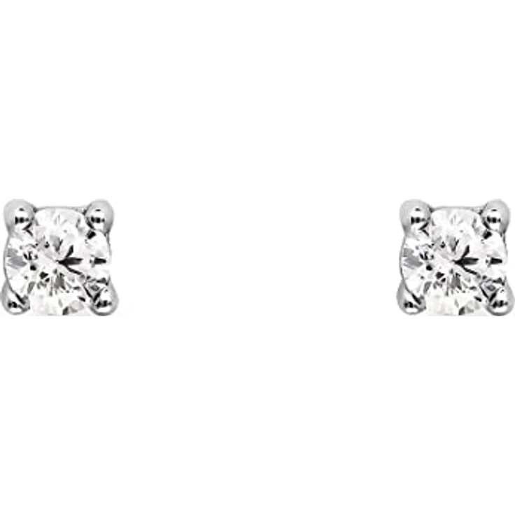 FAVS Ohrstecker 88385357, Silber 925 mit weißem Zirkonia, rhodiniert und poliert – Bild 2