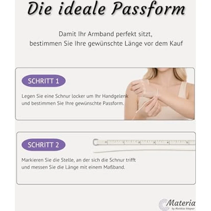 Materia Damen Armband Kette 925 Silber, 3mm Singapur-Design mit Karabinerverschluss, 22cm Länge – Bild 4