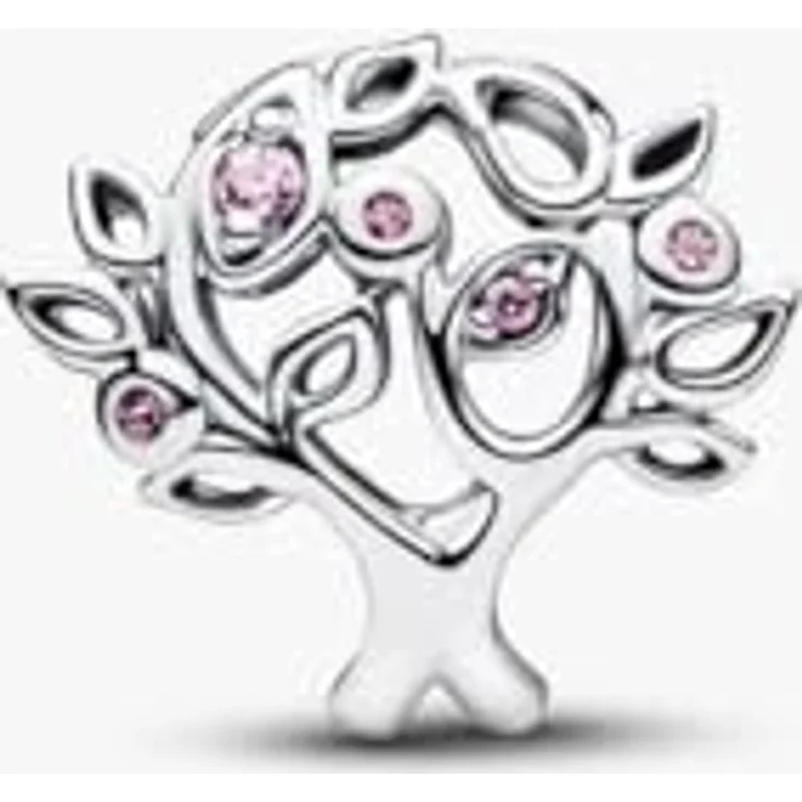 PANDORA Charm Lebensbaum 925 Sterling Silber, mit Cubic Zirkonia und Kristallen, kompatibel mit Moments, 794486C01 – Bild 2