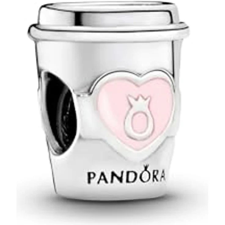 PANDORA Charm "Drink To Go", Silber mit rosa Emaille, ohne Stein, 797185EN160 – Bild 2