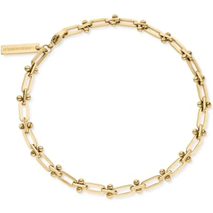 LIEBESKIND BERLIN Bracelet, Elegantes Armband aus poliertem Edelstahl IP Gold, verstellbare Gliederkette bis 21 cm, wasserfest & hautfreundlich – Bild 2