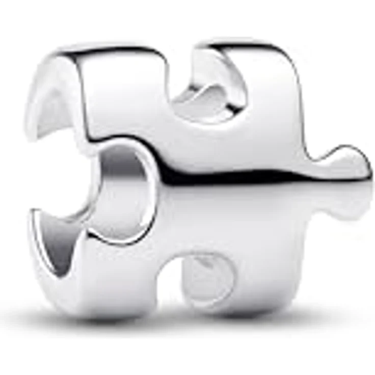 PANDORA Mini Charm Puzzleteil, silbernes Bead mit stilvollem Charme – Bild 2
