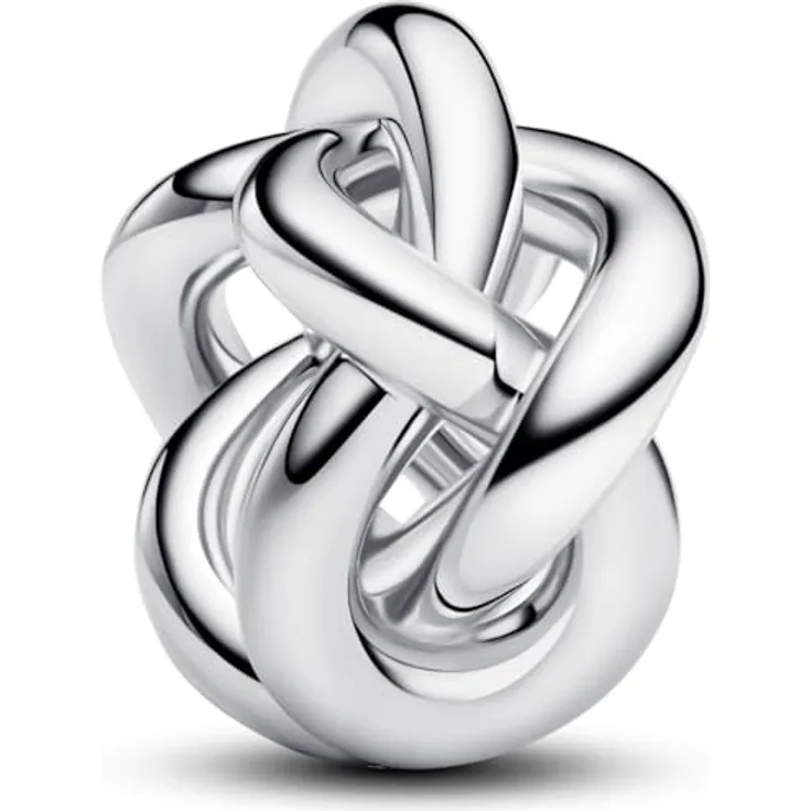 PANDORA Moments Unendlichkeitsknoten Charm, Sterling Silber, Symbol der Verbundenheit und Belastbarkeit, kompatibel mit Moments Armbändern, 793755C00