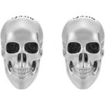 Diesel Ohrring DX1580040, Herren Schmuckstück aus silberfarbenem Edelstahl mit poliertem Finish und Poussette-Verschluss